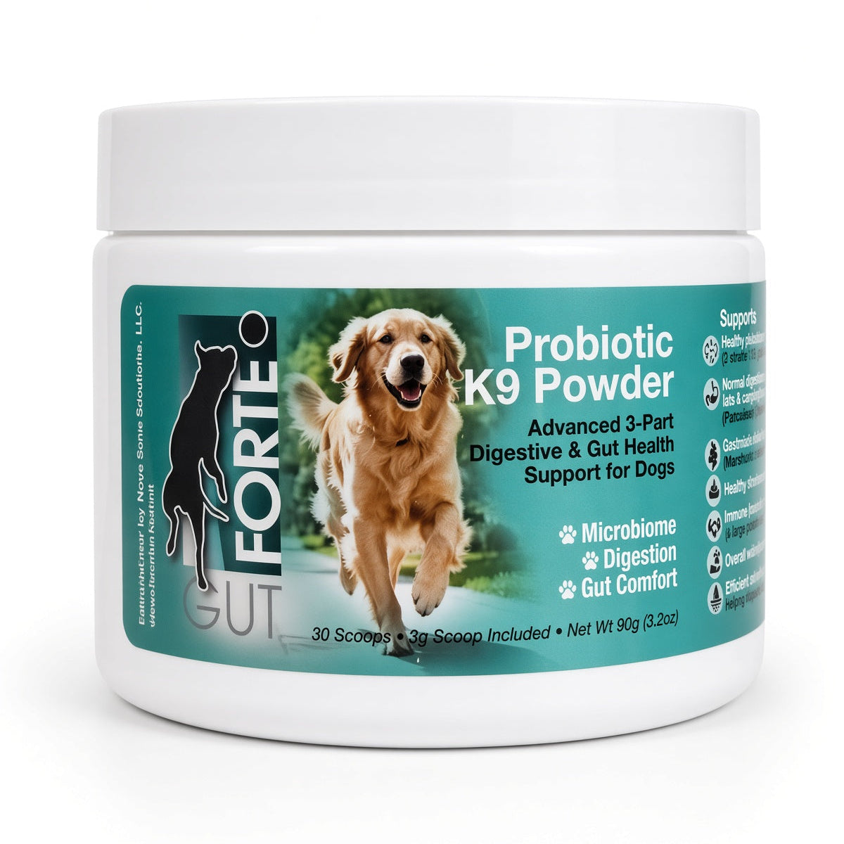 Forte Gut K9 Powder – 3-in-1 Gut Support for Dogs