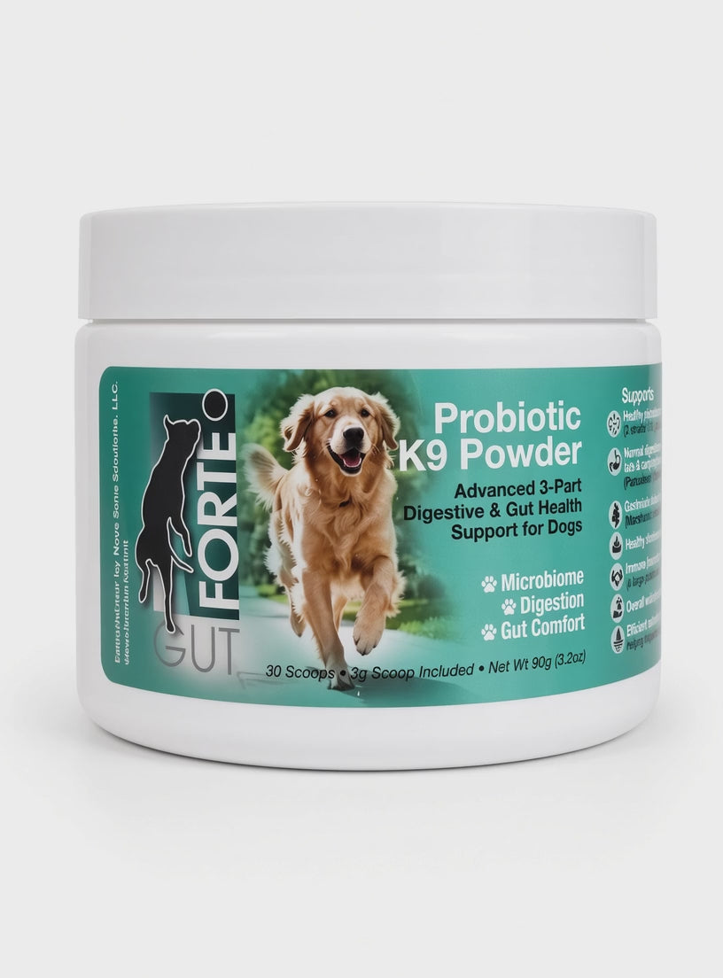 Forte Gut K9 Powder – 3-in-1 Gut Support for Dogs